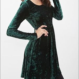 Green Velvet Dress